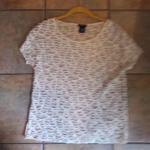 Beige top in Women Size M.